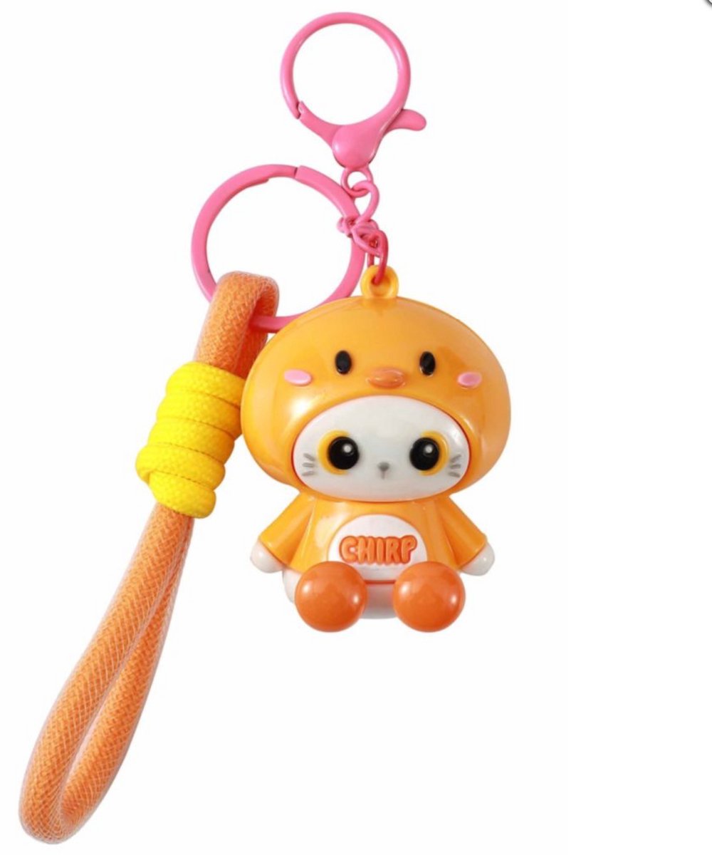 iTotal Sleutelhanger Hoodie Eend Keychain Duck Plastic and Metal 4.5x4.0x5.4cm