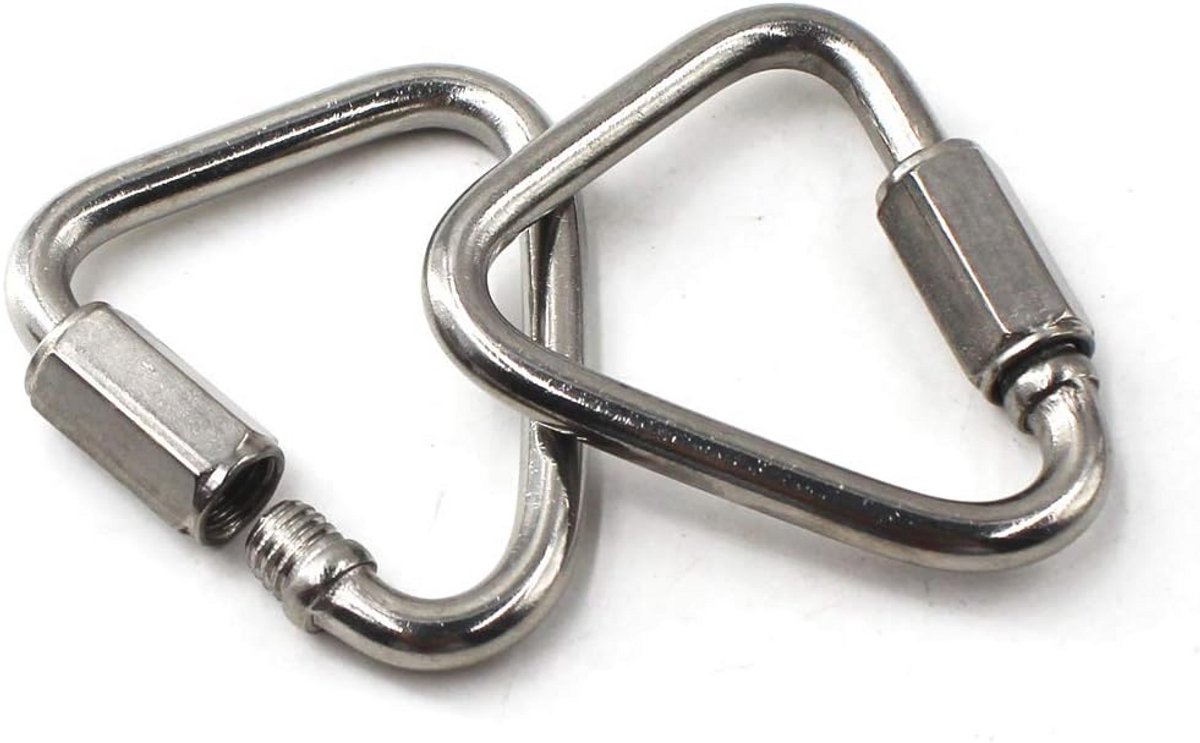 Driehoek Quicklink Chain Connector 304 Roestvrij Staal - Pack van 2