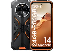 Blackview BV8100 24GB+256GB Outdoor Smartphone 4G LTE- Waterdicht IP68 - MTK G99 Android 14 - 6.5" FHD+ 50MP+32MP - 8800mAh 45W NFC/OTG/GPS/FM Oranje