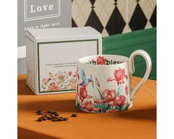 Shengshi Blauw en Wit fine Bone China Mok