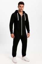 Zwarte Onesie - Huispak - Onesie mannen - Onesie Vrouwen - Maat M