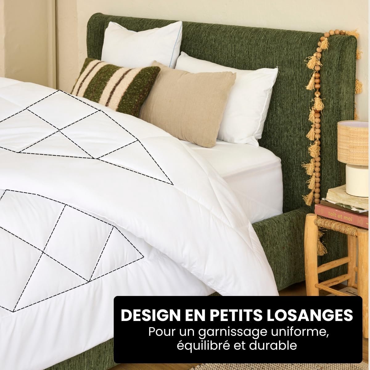 Candala Winter Dekbed, 240 x 260 cm, getemperd, zachte microvezel, 300 g/m², polyestervulling voor tussenseizoen, ademend en hypoallergeen- voor 2 personen