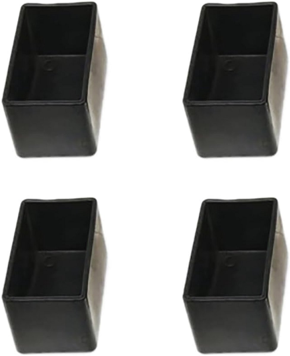 Rechthoekige stoelpootdoppen - Antislip en Vloerbescherming - 8 Stuks