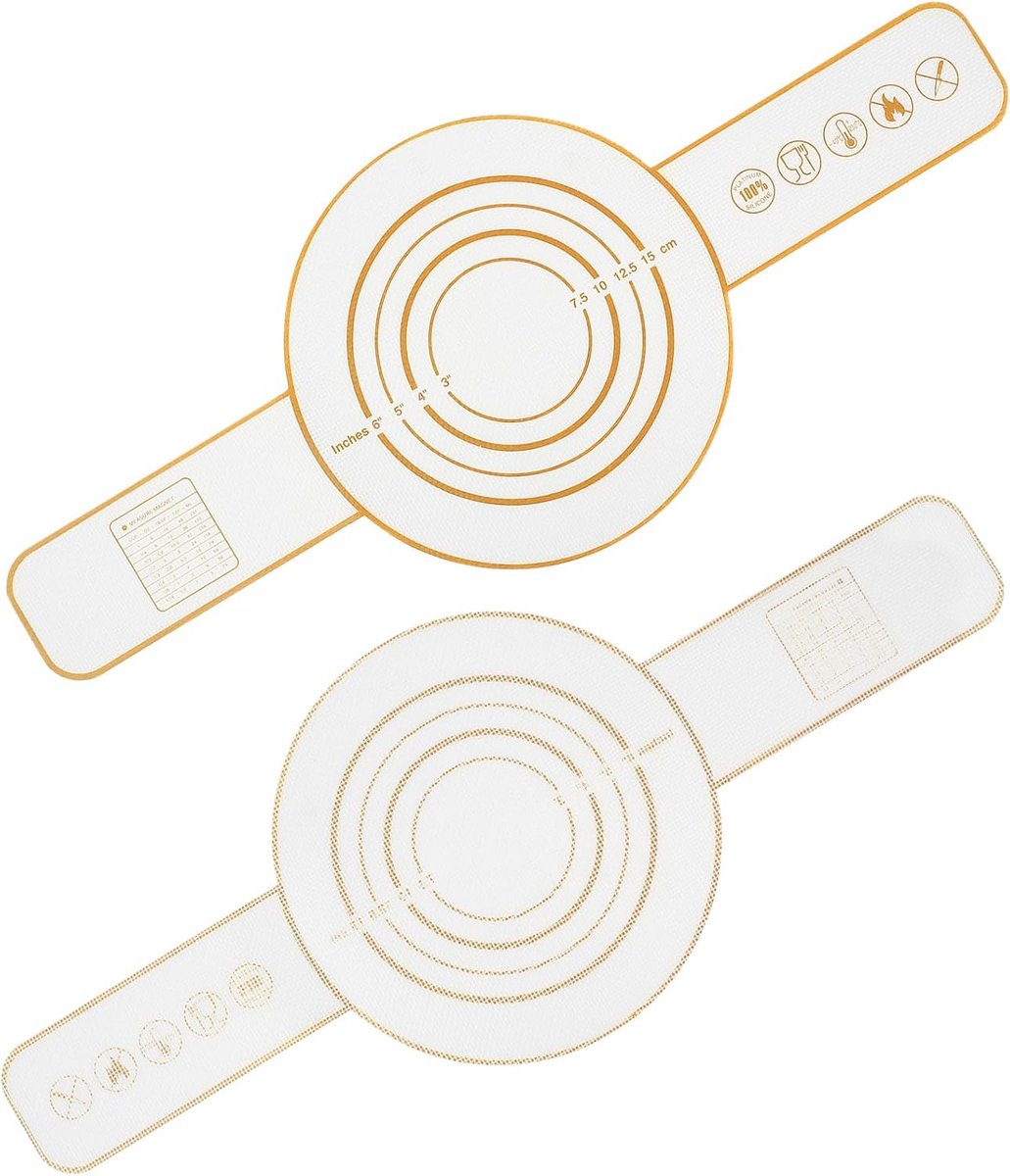 Herbruikbare siliconen bakmat met handgrepen voor oven