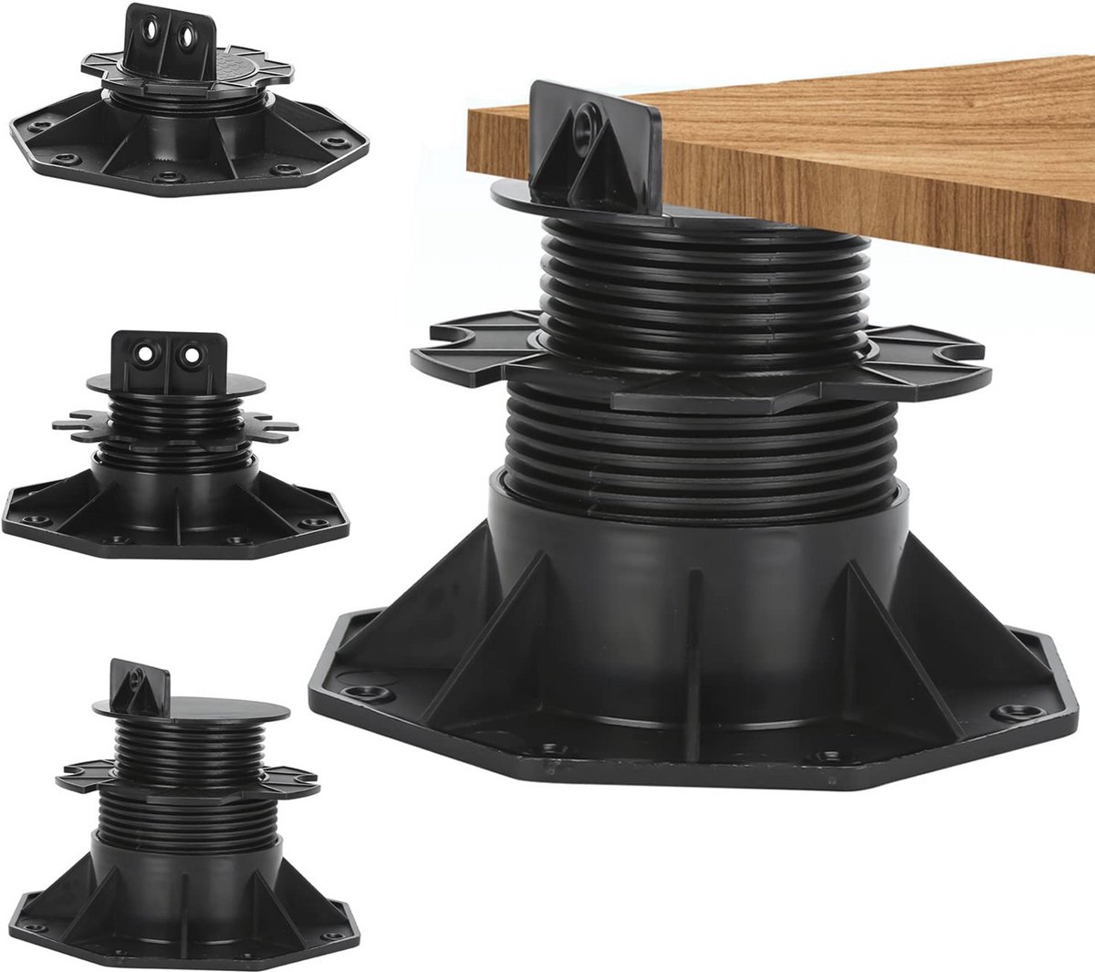 Verstelbare Terrasdragers - Set van 20 - Hoogte 30-60 mm voor Vloerconstructie
