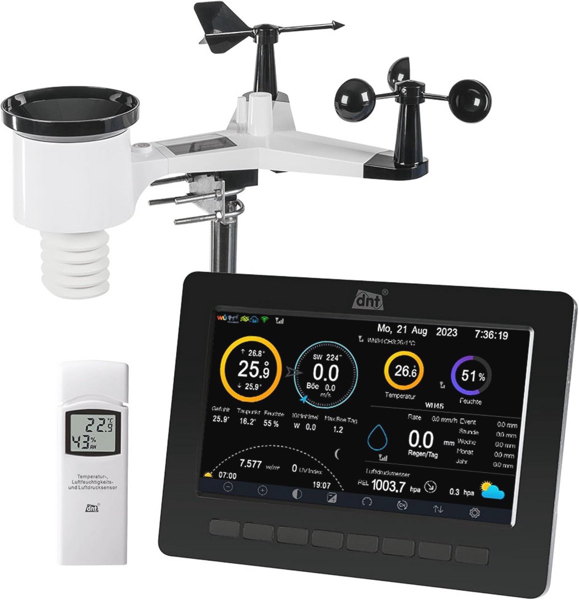 Geavanceerd Wifi-Weerstation met Dataloggerfunctie en Binnenklimaatmonitoring