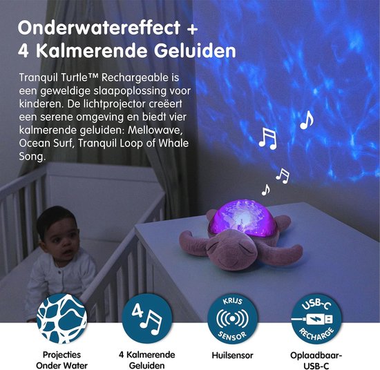 Ocean Projector Nachtlampje voor Kinderen - Kalmerende Geluiden en Lichtprojectie van Merkloos — afbeelding 5