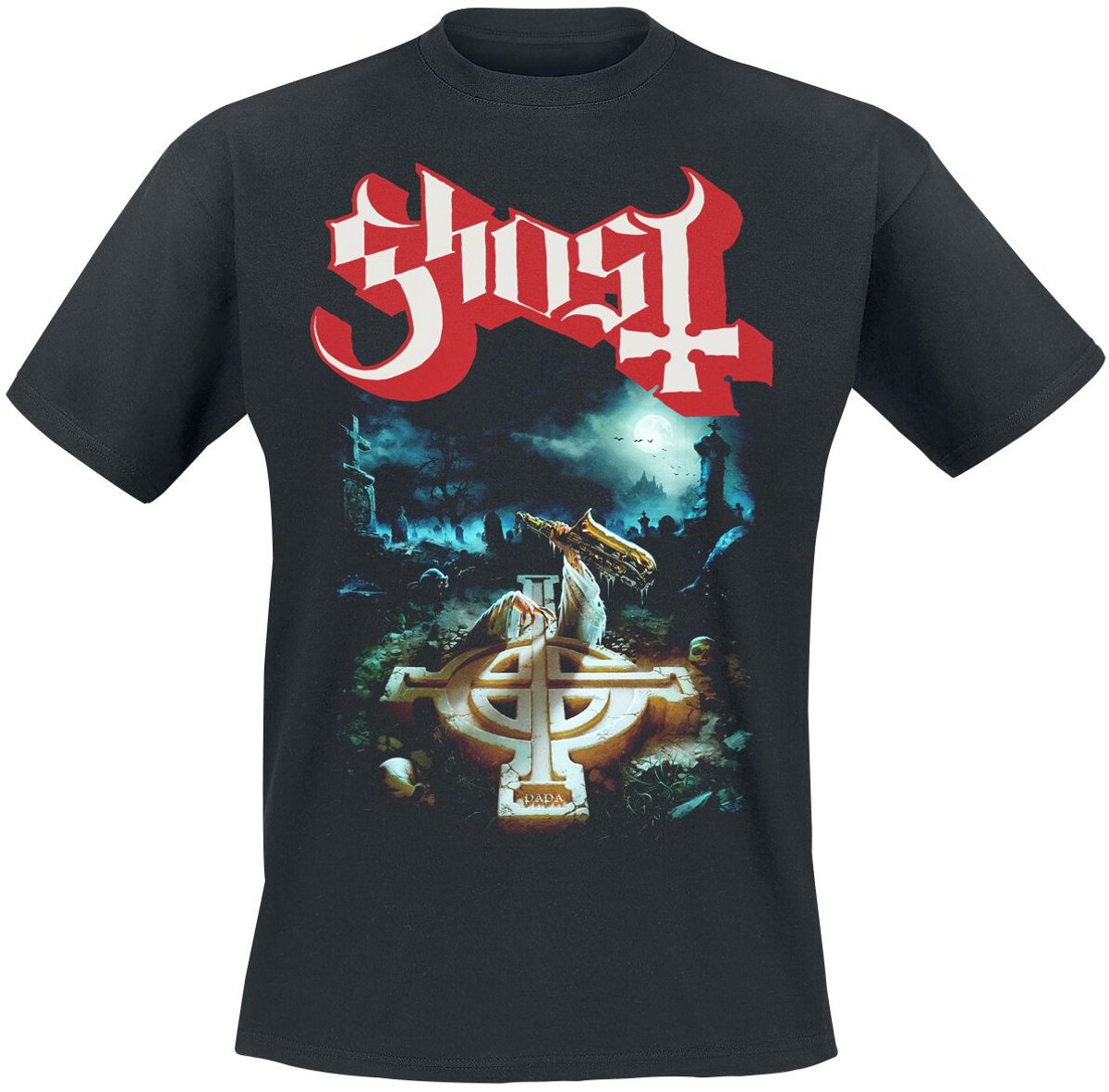 Ghost Rite Here With Title Back Heren T-shirt - zwart - M