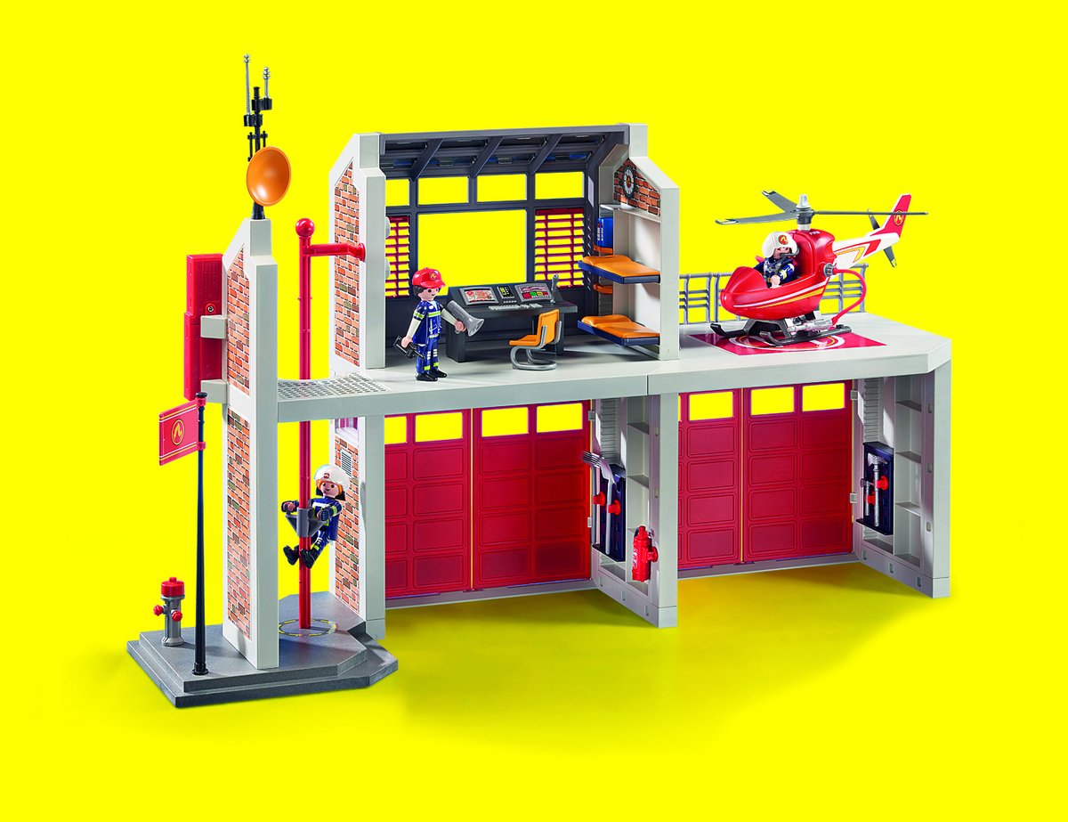 PLAYMOBIL City Action Grote brandweerkazerne met helicopter - 9462 — afbeelding 18