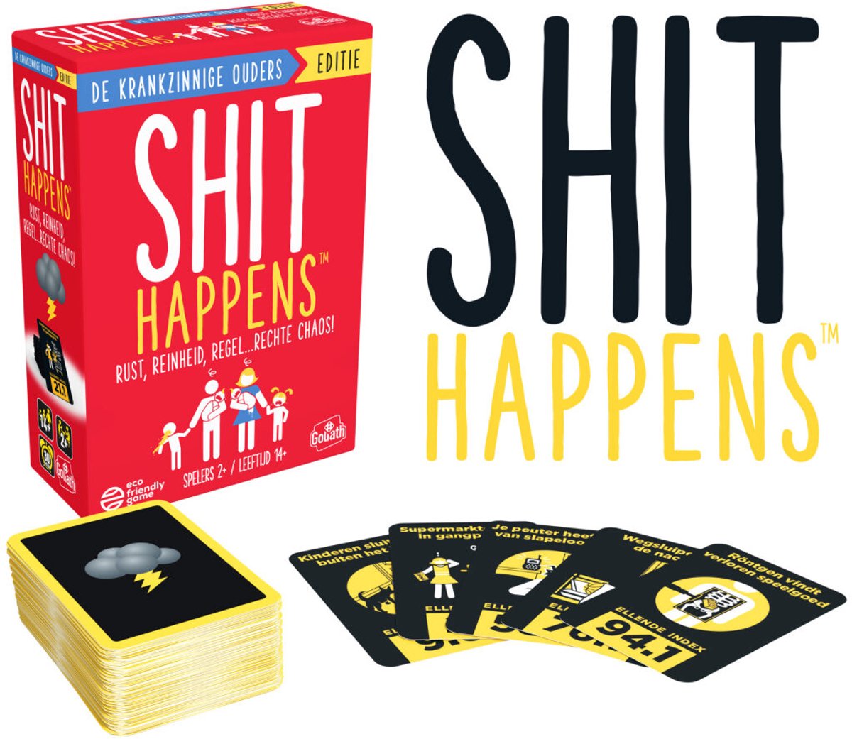 Goliath Shit Happens – Niederländisches Kartenspiel Ab 18, Lustiges Partyspiel Mit 200 Karten