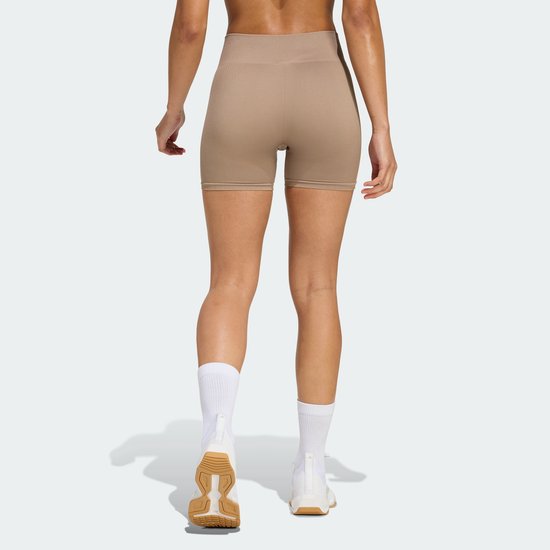 Adidas Performance Workout Essentials Knit Legging 4-Inch - Dames - Bruin van Adidas — afbeelding 2