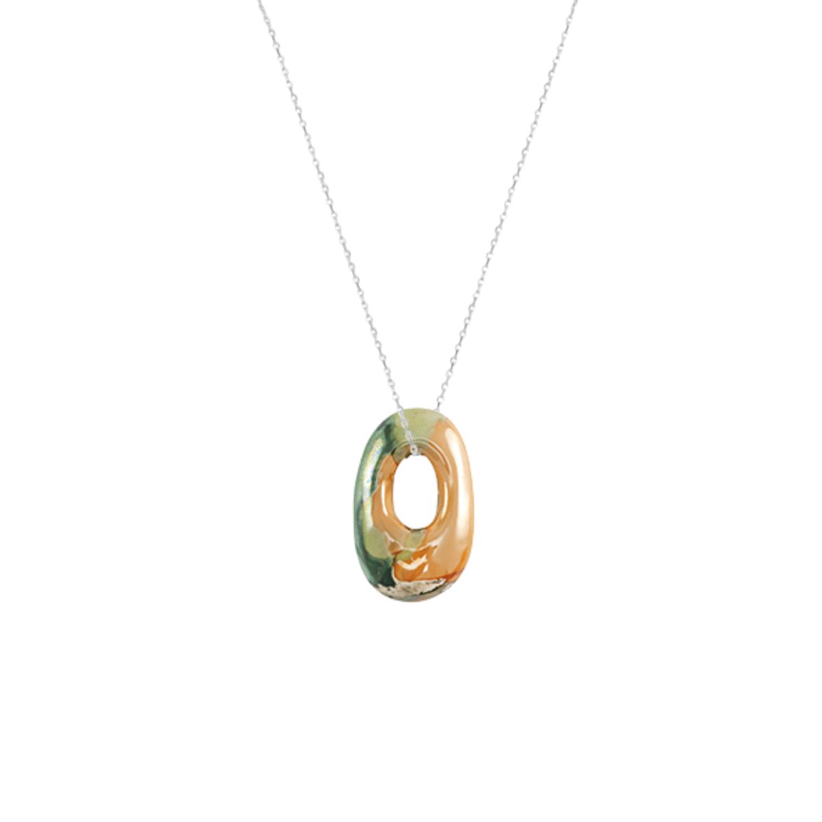Planet Pink - Ketting frog zilver - Stainless Steel - Roestvrij Staal rvs - Waterproof