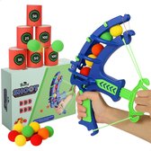 Boncy® Blikgooien Boog & Ballen - Boogschieten Speelgoed voor Jongens & Meisjes - Handboog Spelletjes voor Kinderen Pijl en Boog - Binnen & Buiten Kinderspeelgoed 3 4 5 6 8 10 + Jaar - Buitenspeelgoed Tuin Buitenspel Kinder Peuter Spellen Cadeau Kind