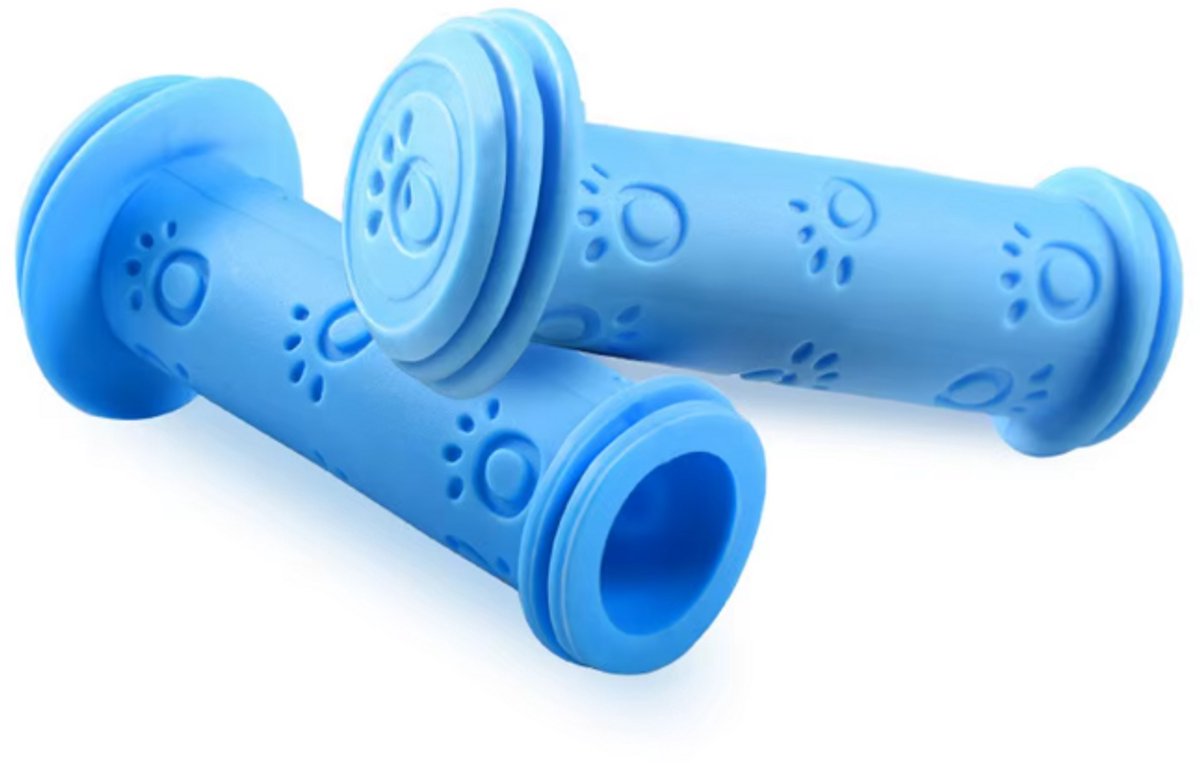 Rieba® Handvatten Kinderfiets 100mm - Fiets - Step - Binnen diameter 22mm - Kinderen - Rubber - Antislip - Blauw