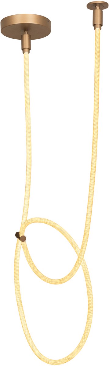 Lucide JANDERIN - Plafonnière (Plafondlamp) - LED Dimbaar - CCT - 1x36W 2200K/3300K - Champagne kleur | Vibes