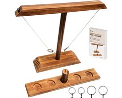 Ring Toss Game XL Drankspel met 4 Ringen - Incl. 7 Games E-book - Volwassenen - Drinking Game - Dran