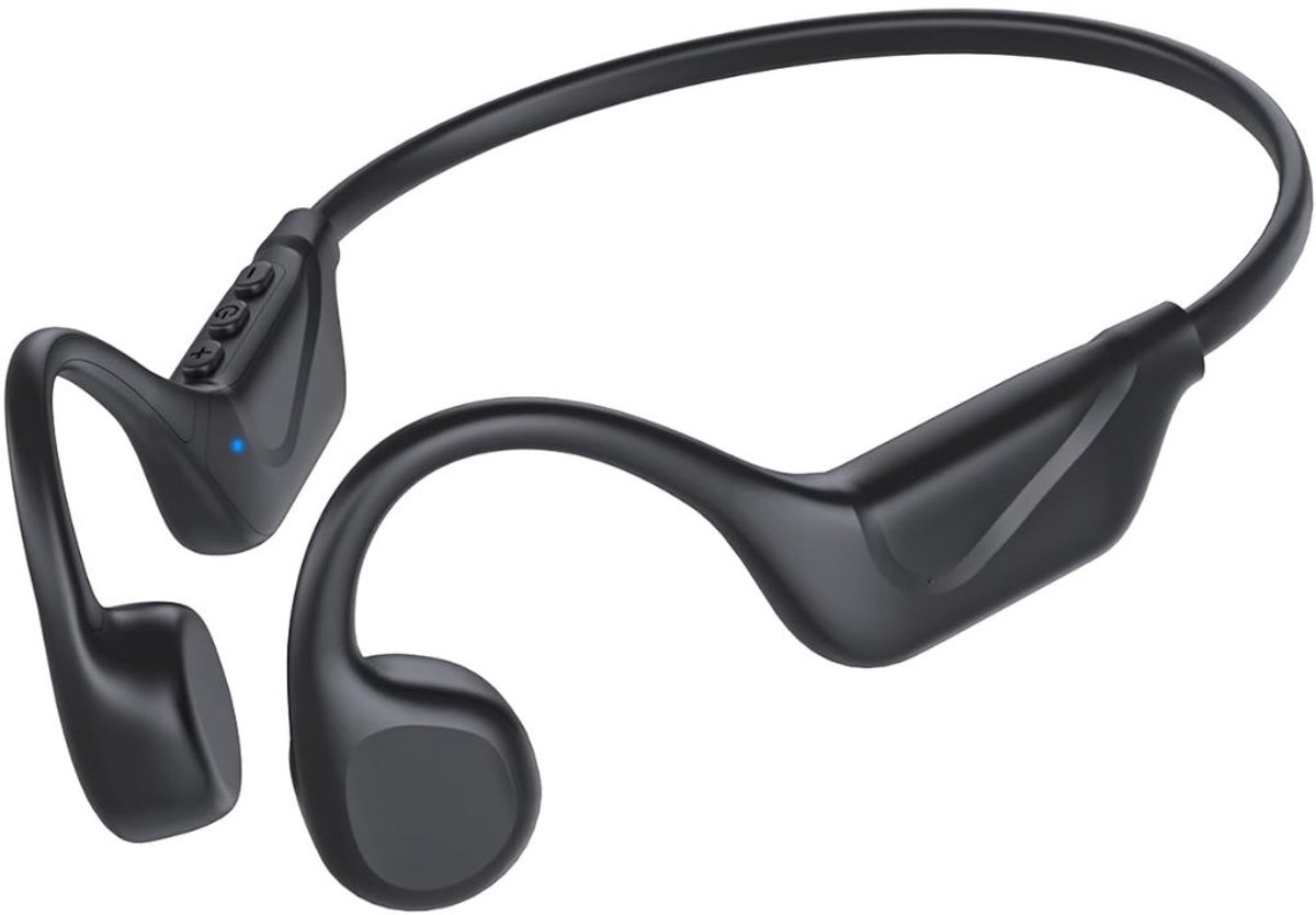 SNJY® Bone Conduction Headphone - Sporthoofdtelefoon Draadloos - Sport Oordopjes - Hardloop Oortjes - Zwart
