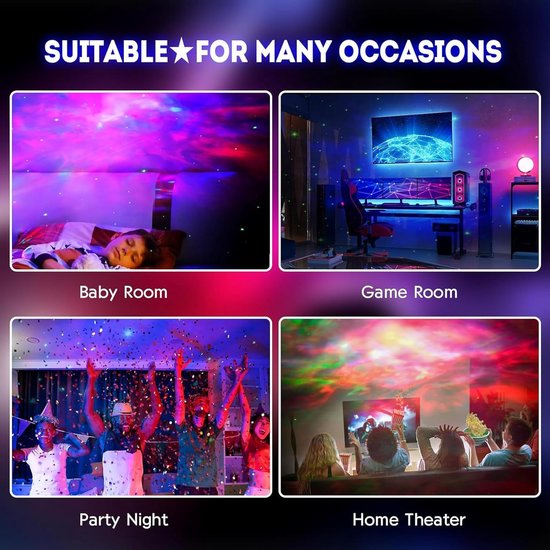 Astronaut LED Galaxy Projector Starry Night Light Astronaut Star Projector met timer en afstandsbediening Nebula voor slaapkamer en plafondprojector Geschenken voor kinderen en volwassenen van Astronaut — afbeelding 2