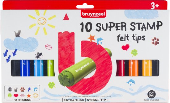 Bruynzeel Kids 10 super marqueurs