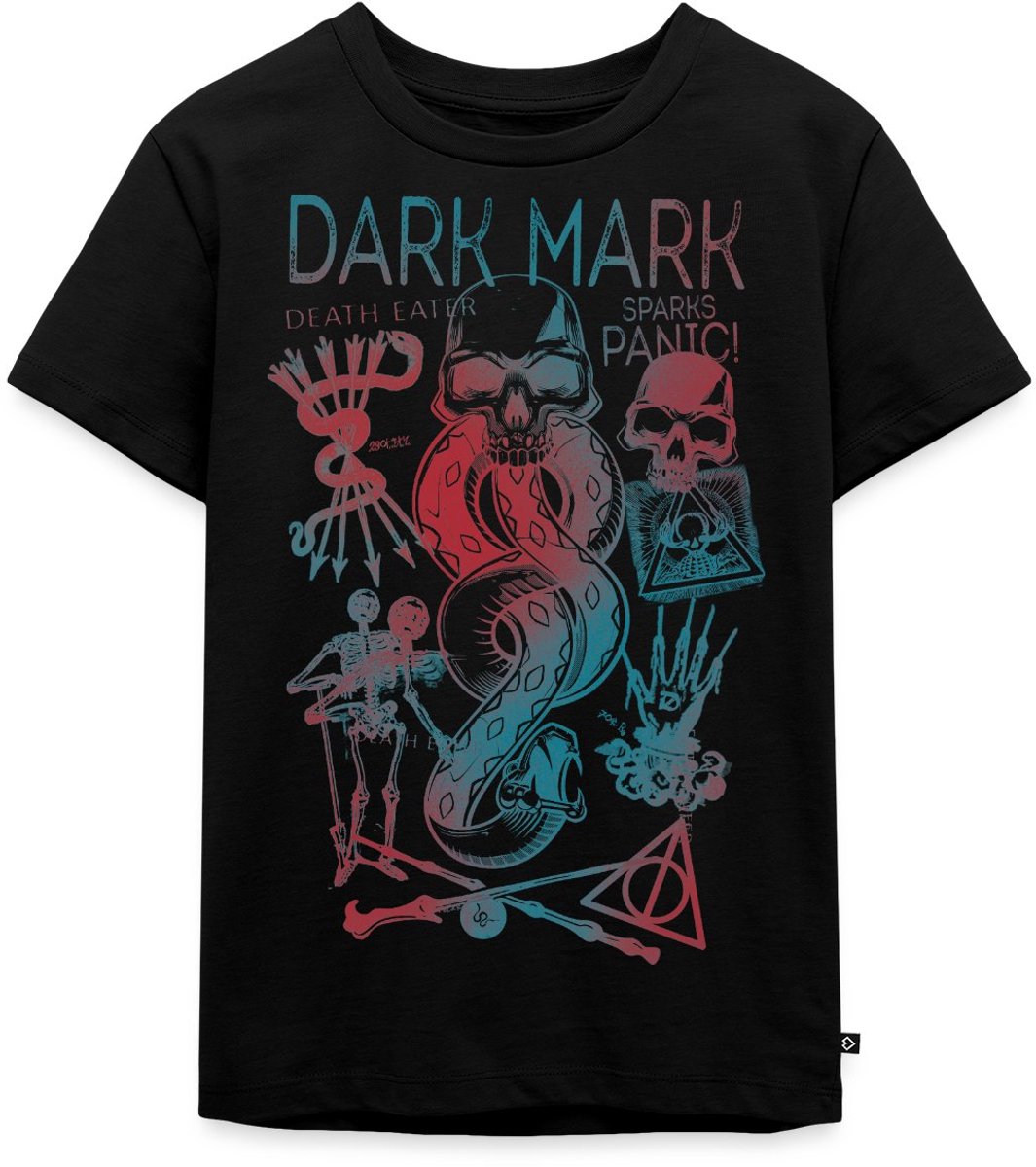 Harry Potter Duistere Teken & Gruzielement Ontwerp Premium T Shirt Kinderen