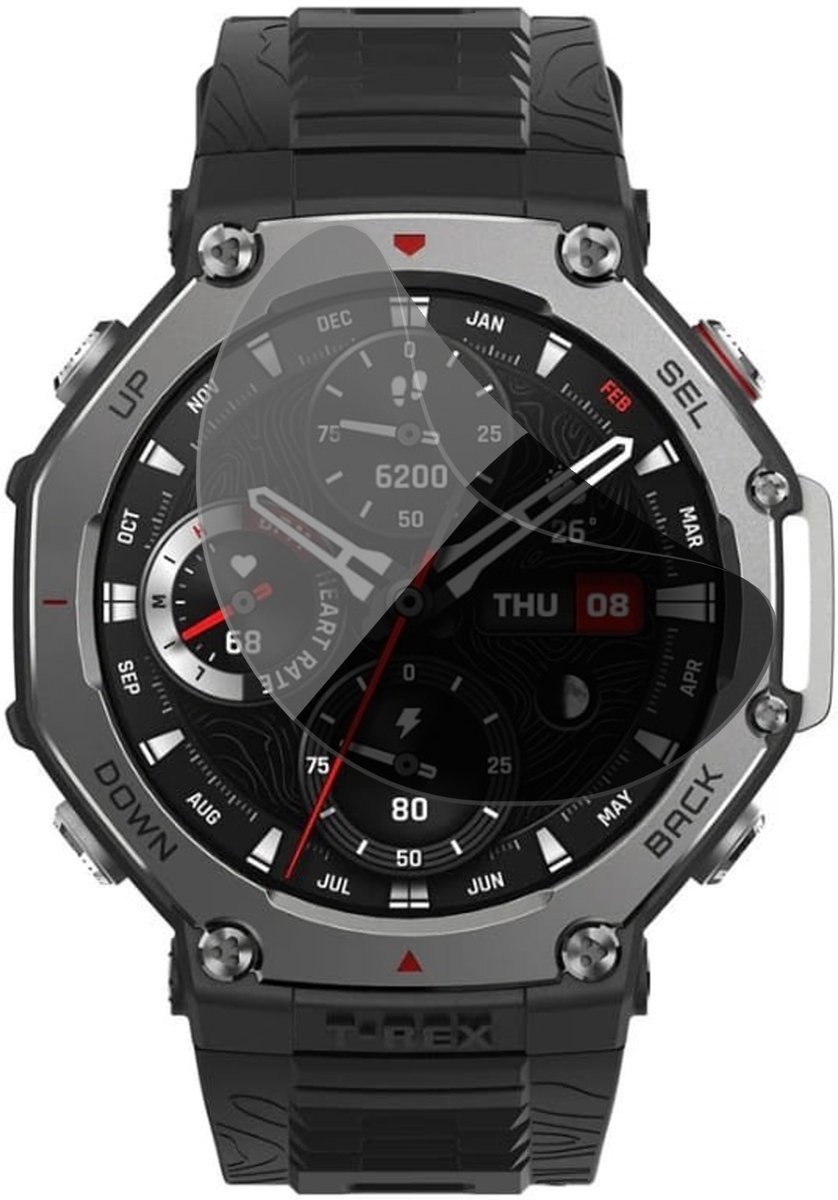 Privacy Screenprotector geschikt voor Amazfit T-rex 48mm - 1x FlexGuard Screen Protector