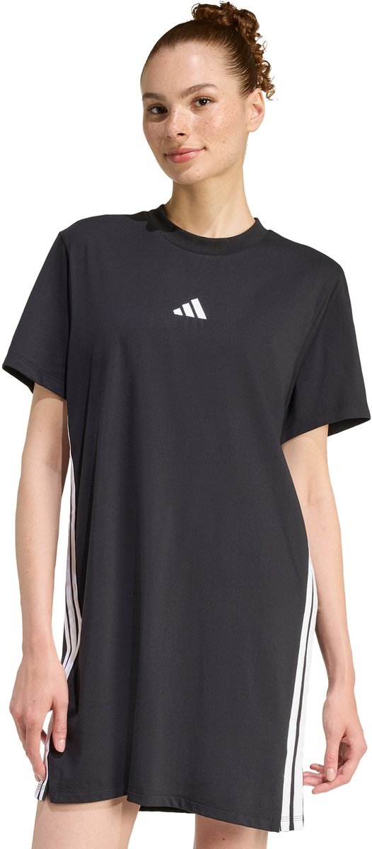 Adidas Sportswear Essentials 3-Stripes T-Shirtjurk Dames Zwart