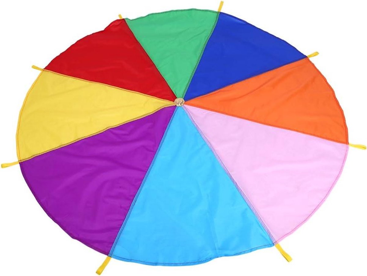 EGoods - Regenboog Kleurrijke Mini Parachute voor Kinderen | Outdoor Speelgoed | Verjaardagscadeau Idee