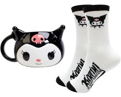 Kuromi - beker & sokken- cadeauset (Sanrio)