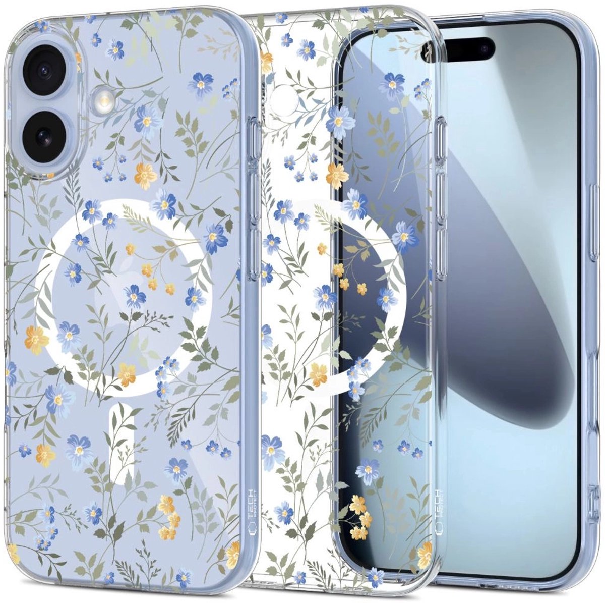 Tech-Protect Flexair Magsafe Hoesje Voor Iphone 17 Leaf Daisy