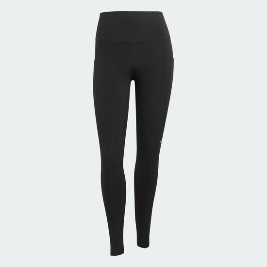 Zwarte legging met ClimaCool-technologie, ritszak aan de achterkant.