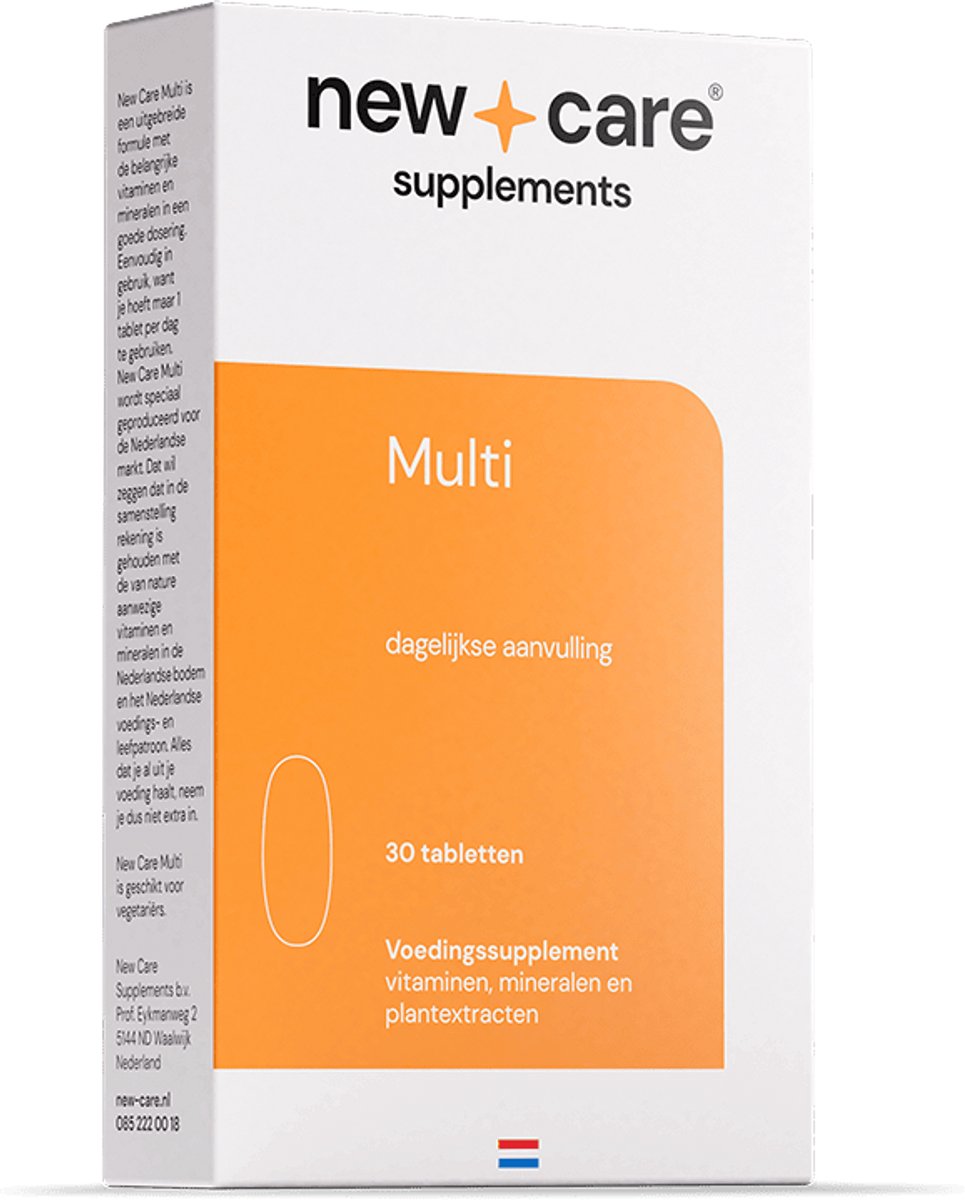 New Care Multivitamine - dagelijkse aanvulling - 30 tabletten - vegetarisch