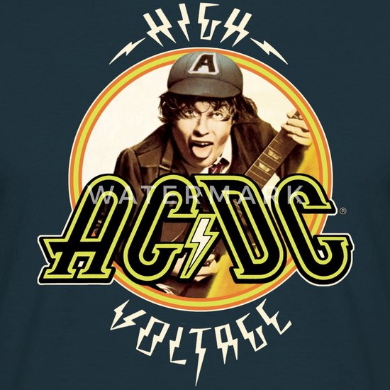 AC/DC Logo High Voltage Album Angus Young T-Shirt Heren | bol