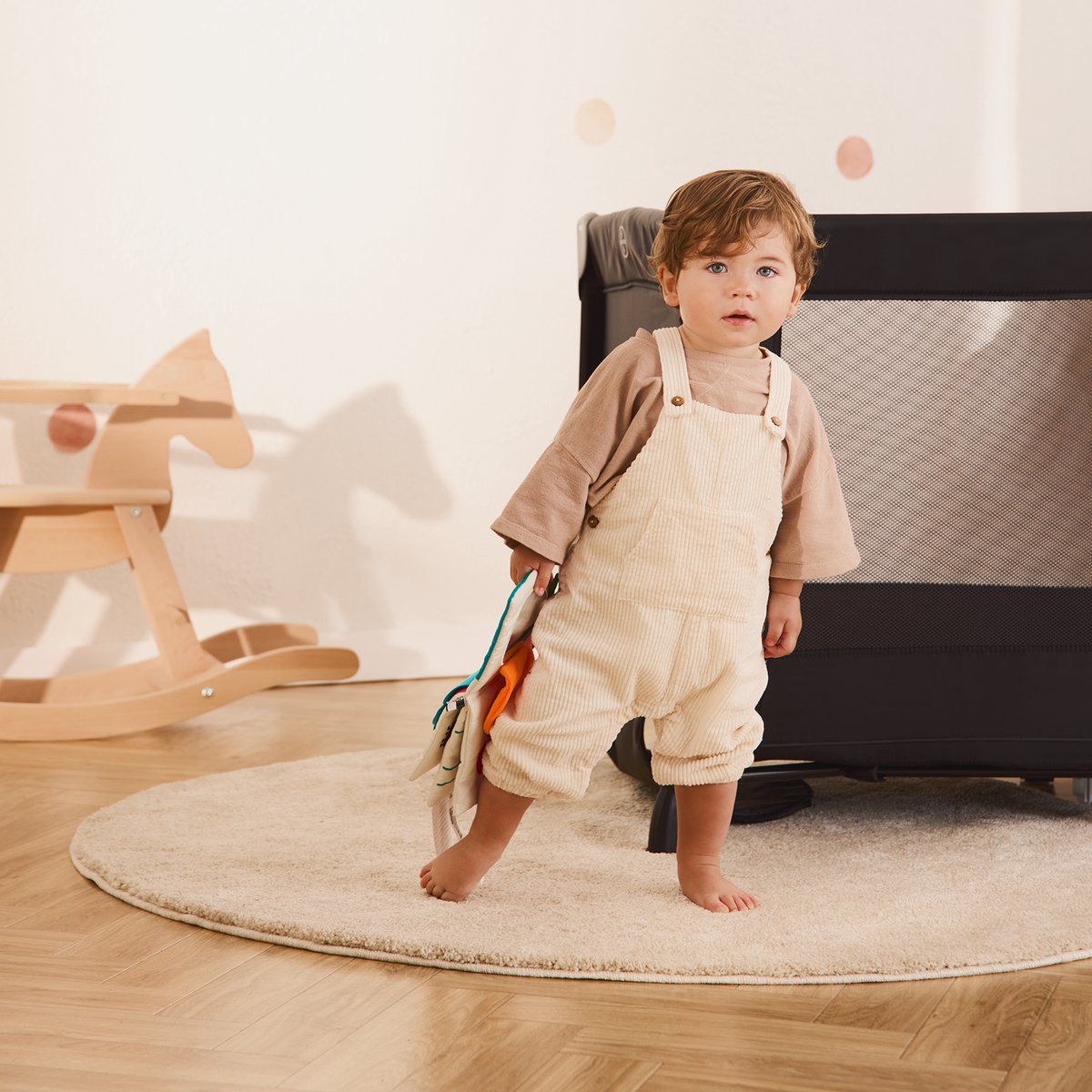 Lionelo Stefi Campingbedje 3 in 1 - Baby Bed / Inklapbare Box / Reisbedje - 60x120 cm - 0-36 maanden / tot 15 kg - MET comfort MATRAS - Zij-ingang met rits - Wielen - Transporttas - Babybed Babybox Ledikant thumbnail 6