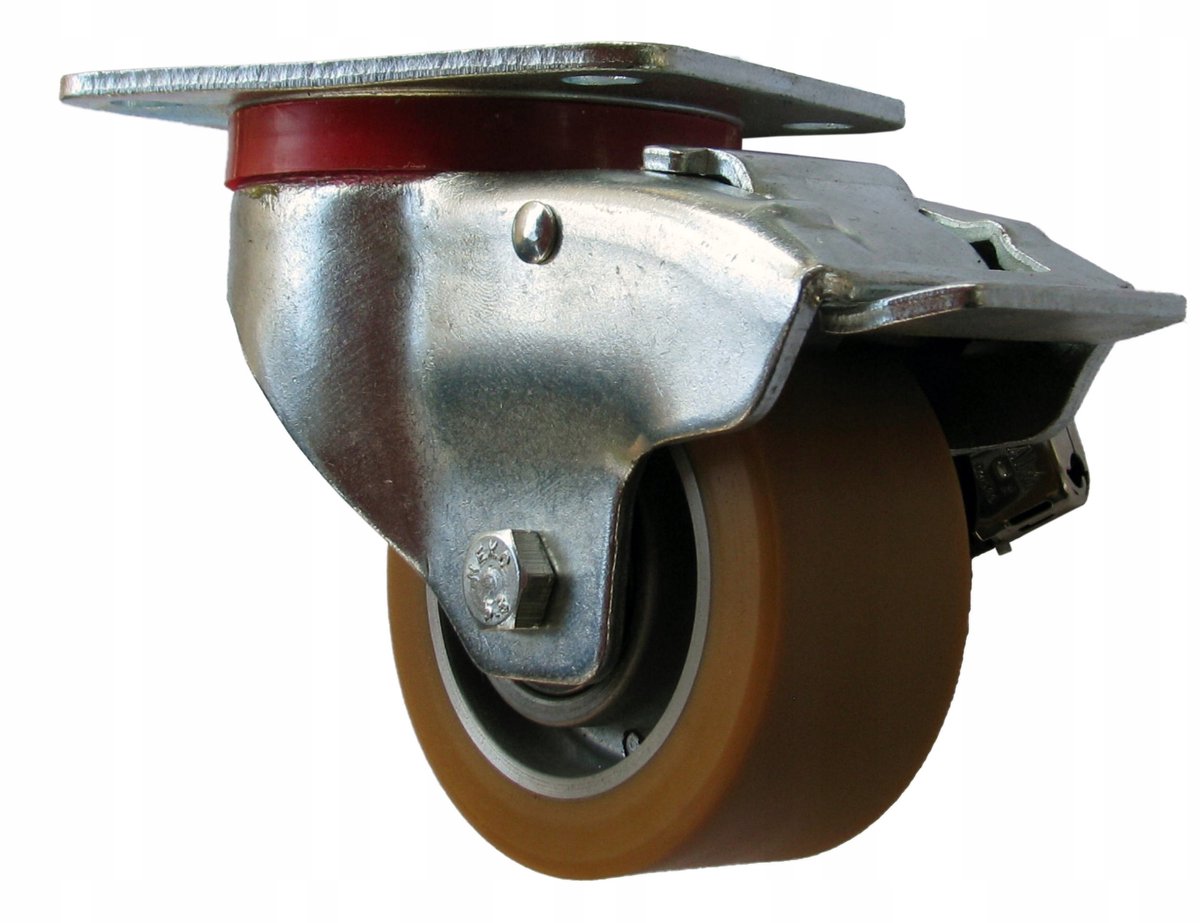 Wiko Zwenkwiel met Rem - Polyurethaan 80mm, 200kg