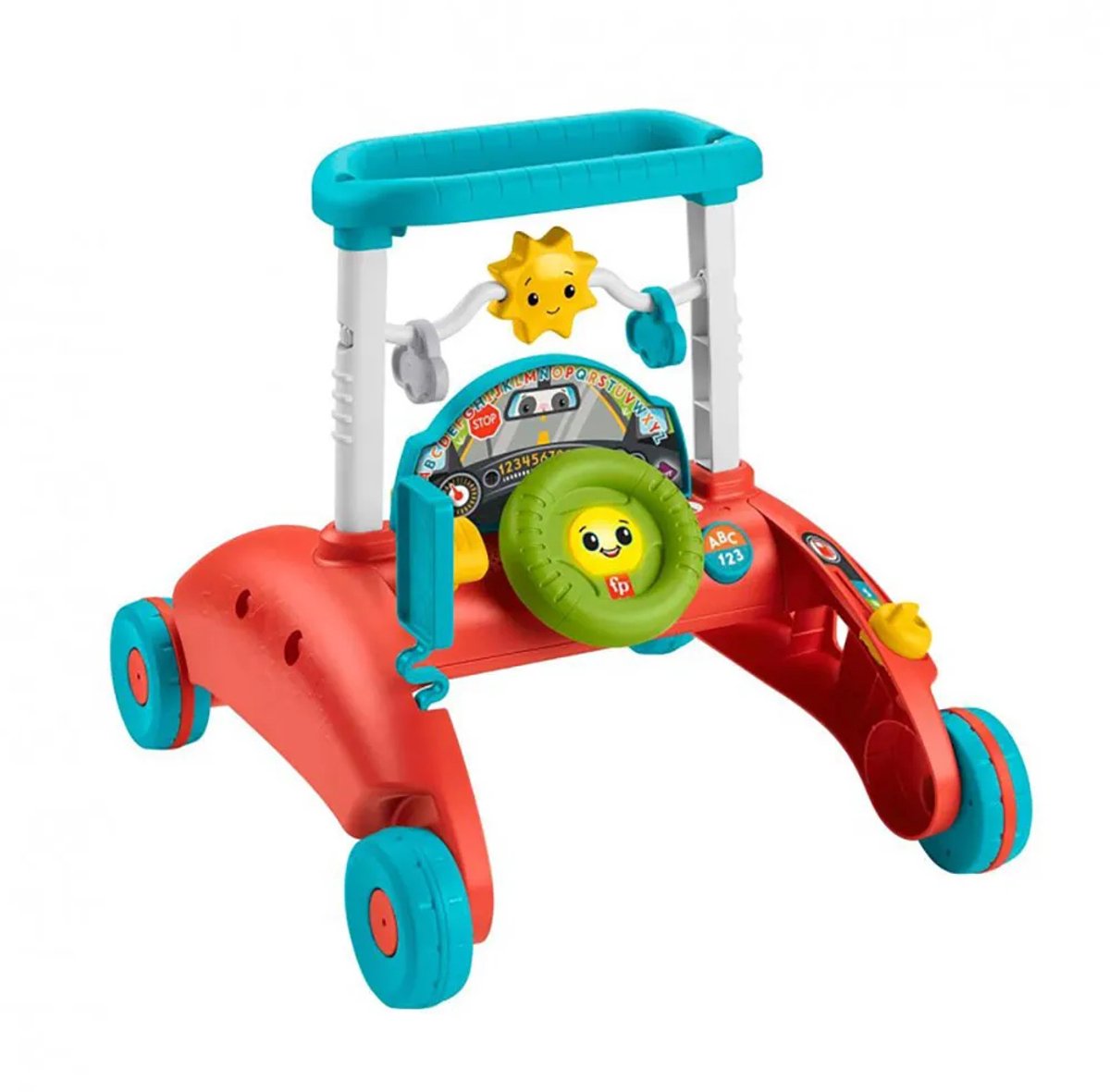 Fisher-Price Kinderstep Popping Scooter - Extra Breed en Stabiel voor Beginners | MEGA TOYS