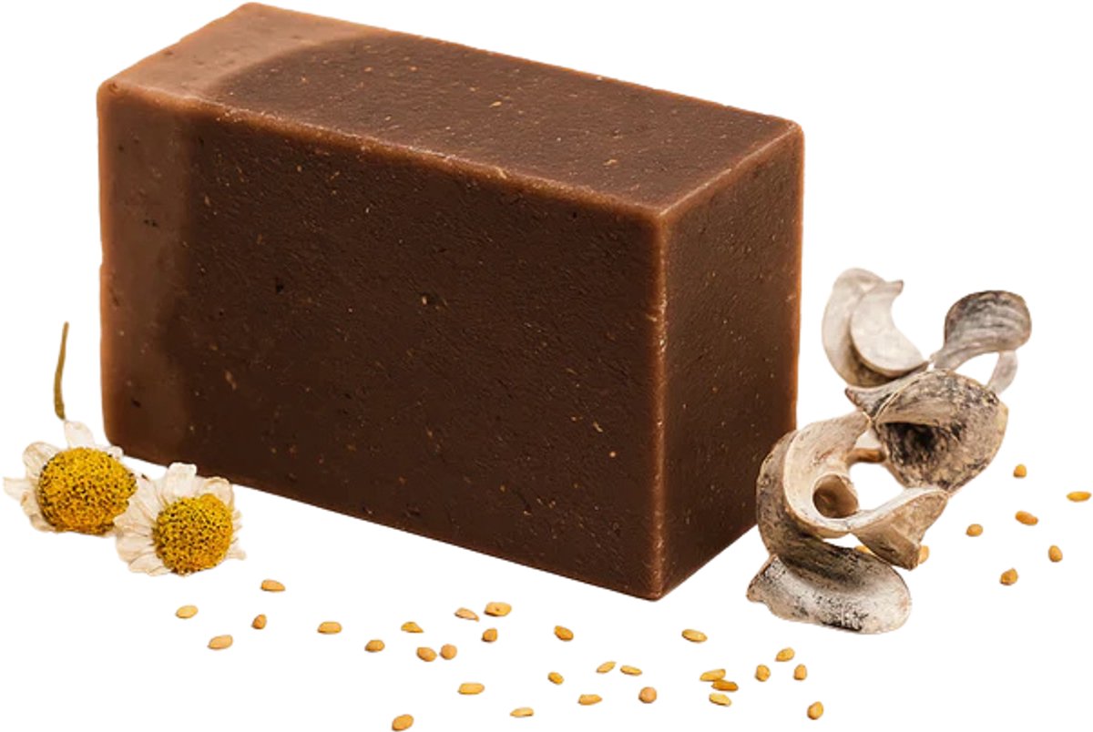 RNCosmetics - Buhur Zeep Bar – Handgemaakte Natuurlijke Zeep met Patchouli, Amber & Sheaboter – Reinigend & Verzorgend voor de Gevoelige of Onzuivere Huid – Luxe Spicy & Houtachtige Geur – Vegan & Hydraterend