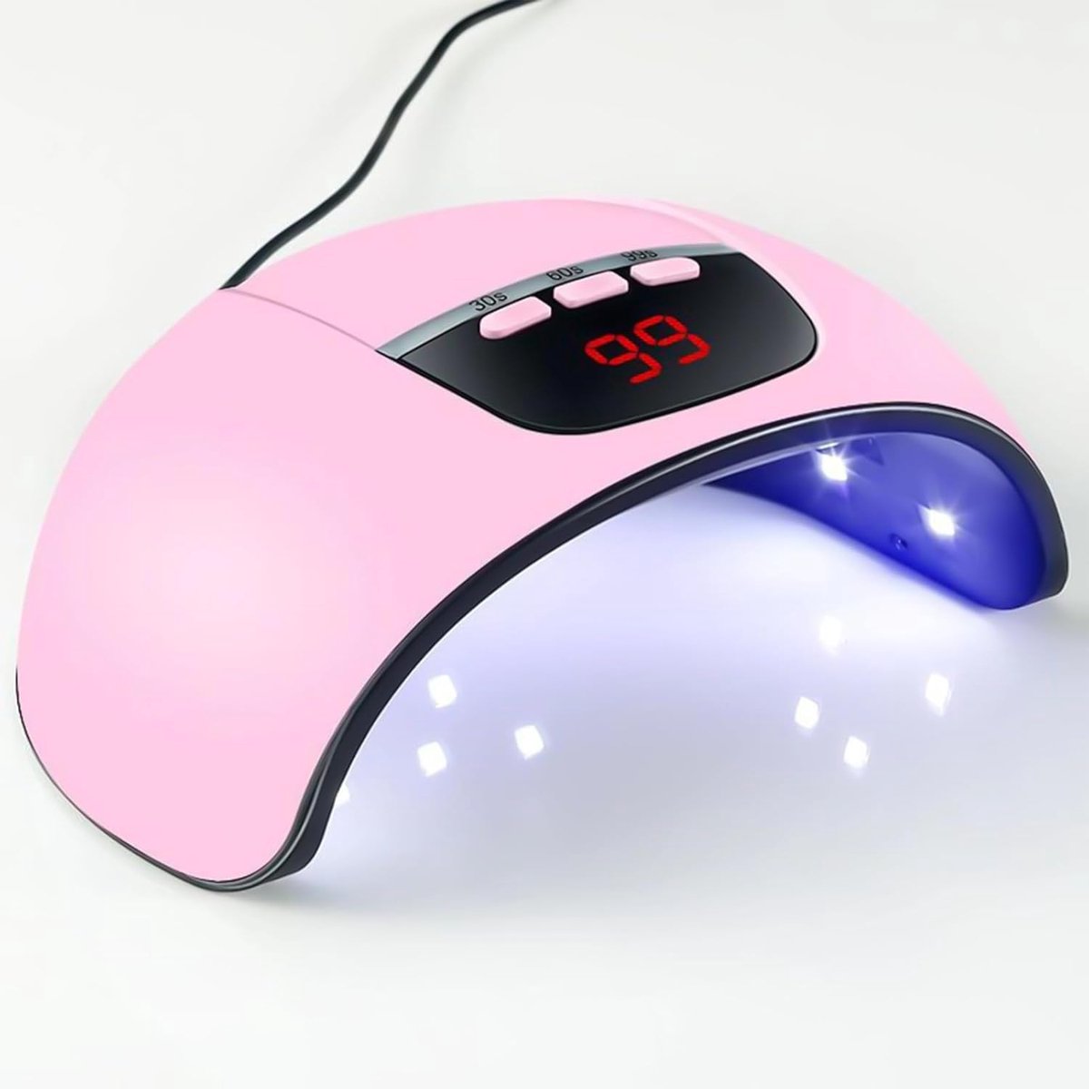 Gigicial Gelnagel UV-lamp - LED-nagellamp - Slimme sensor en temperatuurbeveiliging - 1 stuk - Roze
