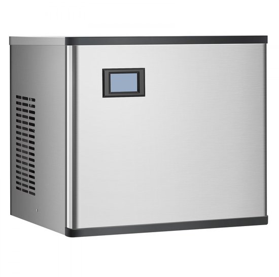 Commerciële ijsmachinekop - Kopunit (alleen kop) - Capaciteit 136 kg/dag - Roestvrij staal & PE-kunststof - Slim bedieningspaneel - Reiniging met één knop - Zilver van Merkloos — afbeelding 5