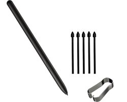 Vervangende Pennenpunten voor Samsung & Boox Stylus – Remarkable, Note Air2 & Max Lumi2 – 5x Zwart + Clip