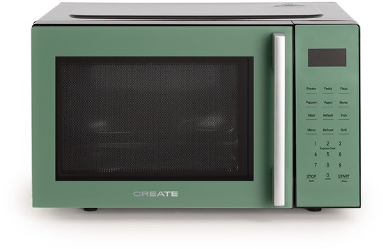 CREATE - Micro-ondes 23 L avec fonction grill et four 1000 W - Sage - MICROWAVE STUDIO