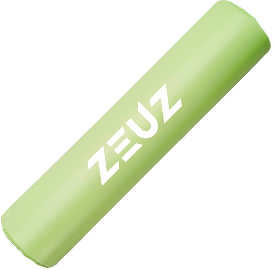 Lichtgroen ZEUZ halterstangkussen, langwerpig formaat.