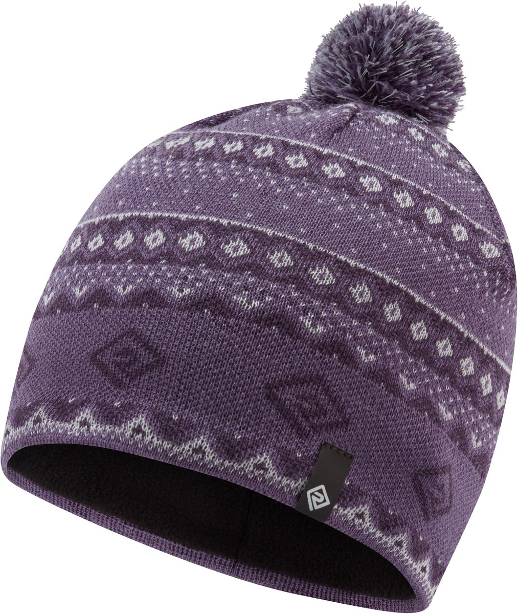 Ronhill | Winter Bobble Hat | HardloopMuts | Purple/White | One Size