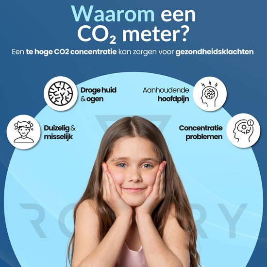 Compteur de CO2 pour la qualité de l'air - ventilation de l'air - compteur de température - compteur de particules - détecteur de monoxyde de carbone - moniteur de CO2 - avec alarme