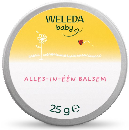 WELEDA Alles-in-één Baby Balsem - Calendula - Voedt & Beschermt de Gevoelige Babyhuid - 100% Natuurlijke Ingrediënten - 25g