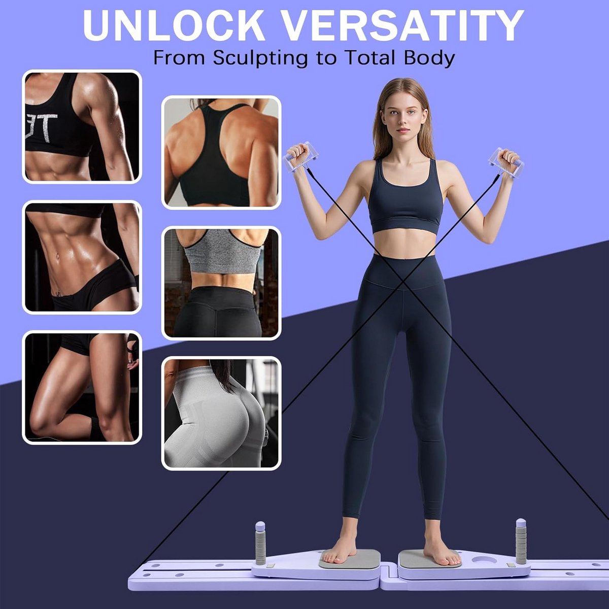 6-in-1 Pilates Reformer Board - afbeelding 2