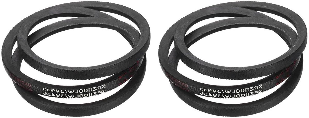 Ronte - Set van 2 V-riemen SPZ-1100 voor 1100 mm binnenbeenomtrek - 10 mm breed - 8 mm hoogte - 1113 mm buitenomtrek - Hoge kwaliteit en duurzaamheid