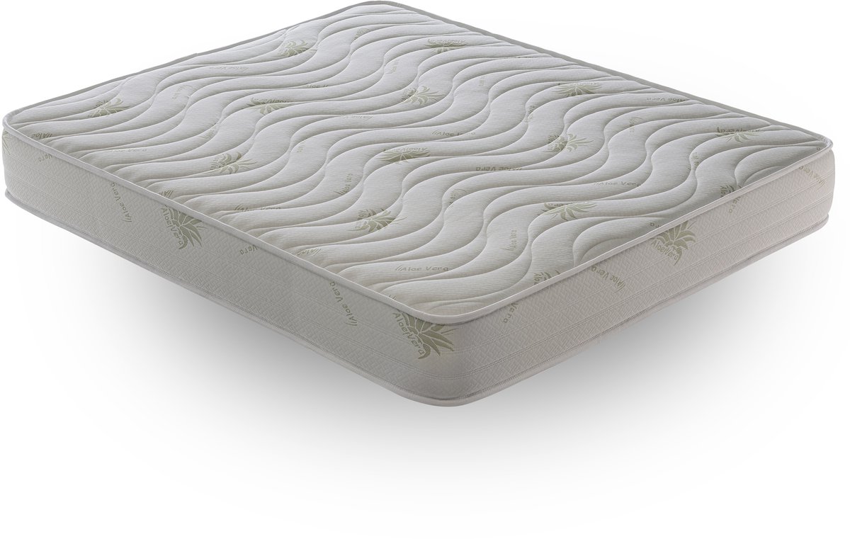 Ilovesleep Matras ALOE - 140x200 cm, HR Koudschuim Matras - Dikte 25 cm - Premium Kwaliteit wit