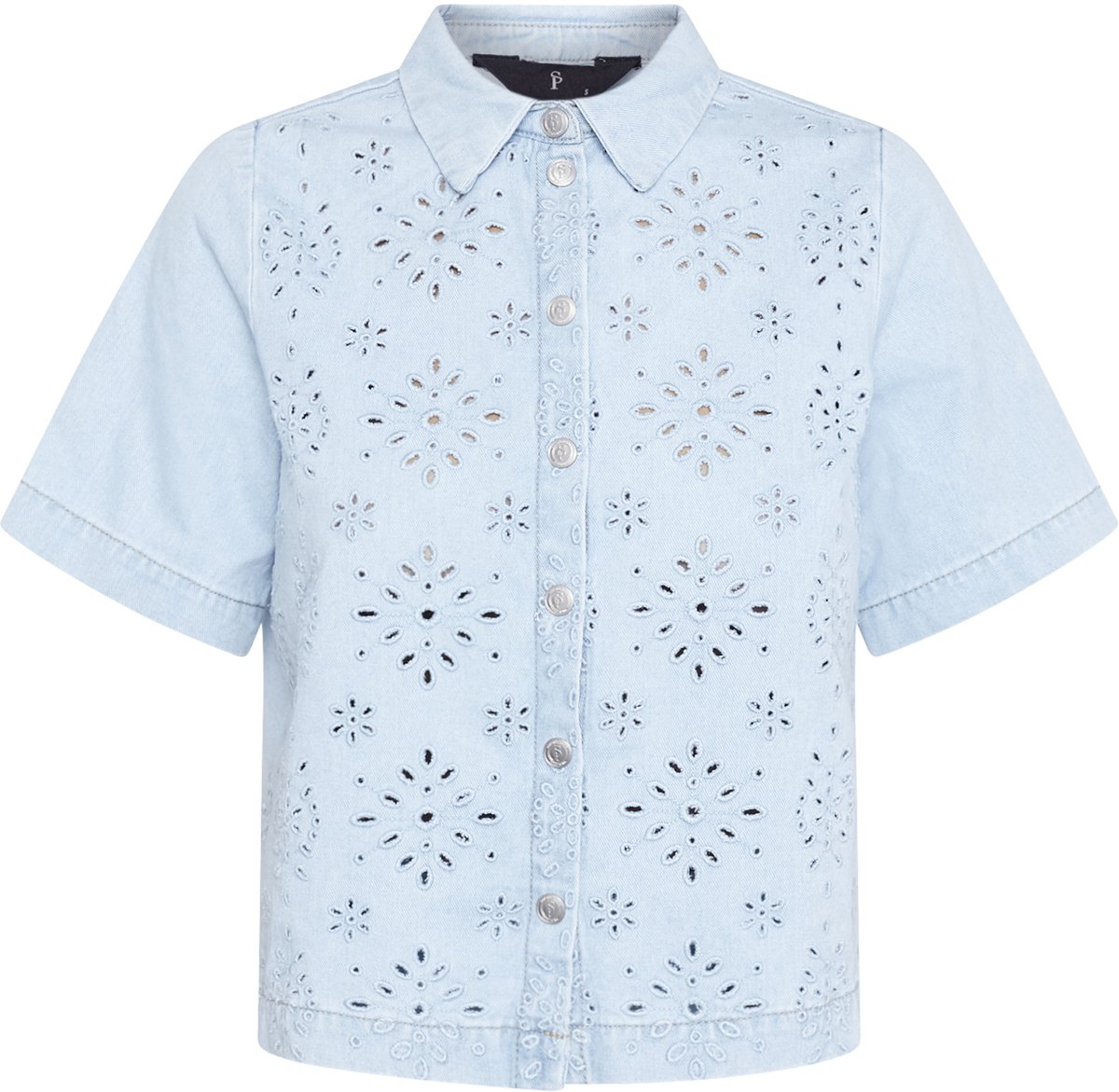 SISTERS POINT Elsana-sh1 - Dames Blouse - Light blue - Maat L