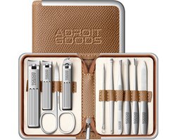10-delige Nagelverzorgingsset – Professioneel Manicure & Pedicure - Manicure & Grooming Kit met luxe opbergetui