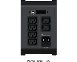 Vertiv PSA6E-1000IT-IEC UPS Line-interactive 1 kVA 525 W 6 AC-uitgang(en)